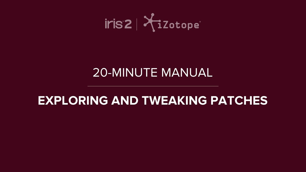 Izotope iris 2 manual